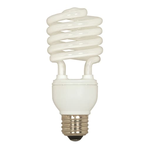 Satco® Compact Fluorescent Spiral Lightbulb, 23W/100W, Medium Base, Soft White